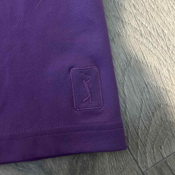 PGA Tour Purple Golf Polo Shirt - Size Large - Picture 3 of 4